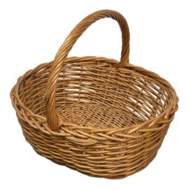 Vintage Wicker Gathering Basket