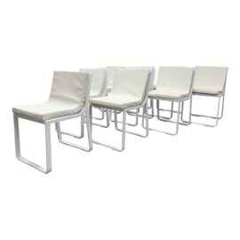 Mario Ruiz for Gandia Blasco Indoor/Outdoor Dining Chairs, Set of Ten. Original Price: $10,000
