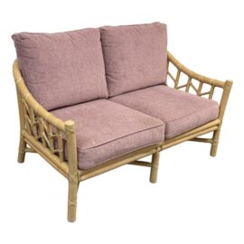 Late 20th Century McGuire Furniture Loveseat