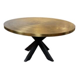 Arteriors Home Halton Hammered Brass Dining Table. Original Price: $4,200
