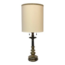 Mid 20th Century Stiffel Cast Brass Table Lamp