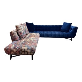 Roberto Tapinassi + Maurizio Manzoni for Roche Bobois the Profile Sofa + Corner Chaise Lounge, Set of Two