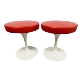 Eero Saarinen for Knoll Studio Tulip Swivel Stools, Pair. Original Price: $3,600