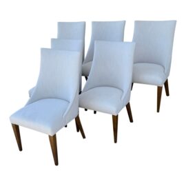 Restoration Hardware Ella Dining Chairs, Set of Six. Original Price: $7,800