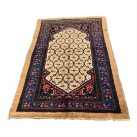 4ft 4in X 7ft 2in Antique Serab Hand Knotted Area Rug