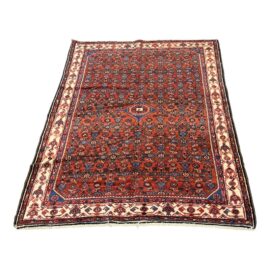 5ft X 6ft 9in Antique Hamadan Carpet 1920s North Persia. Original Price: $2,900
