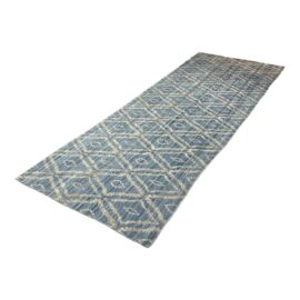 4ft4in X 8ft 11in Hand Woven Indian Tribal Flat Woven Runner. Original Price: $1,000