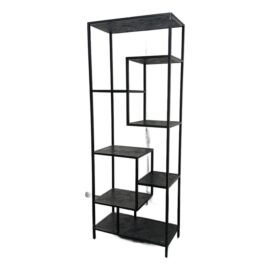 Pure White Lines York Ebonised Oak Étagère. Original Price: $2,120