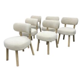 NEW Custom Design Jane Dining Room Chairs, Set of Six. Original Price: $5,100