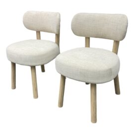 NEW Custom Design Jane Dining Room Chairs, Pair. Original Price: $1,700