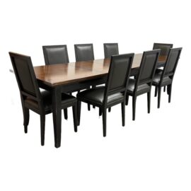 Buying and Design for Crate & Barrel Italian Extension Dining Table + Eight Chairs, Set