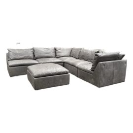 Restoration Hardware Cloud Modular Leather Sectional.  Original Price: $15,000