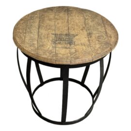 Maker's Mark Whiskey Barrel Side Table