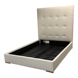 Queen Size Restoration Hardware Tompkins Tufted Platform Bed Frame. Original Price: $4,000