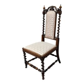 Antique Victorian Barley Twist Side Chair