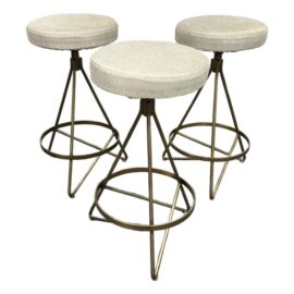 Plantation Counter Stools, Set of Three. Original Price: $2,400