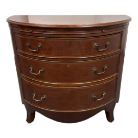 Schumacher Demi-Lune End Table With Extension Surface. Original Price: $3,000