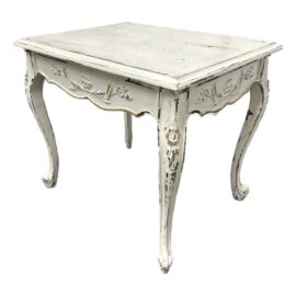 Chippendale Style Cerused Side Table. Original Price: $450