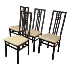 I M S Furniture Black Dining Chairs, Set of Four