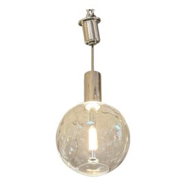 NEW Kelly Wearsler for Visual Comfort Signature the Nye Globe Polished Nickel Pendant. Original Price: $1,500