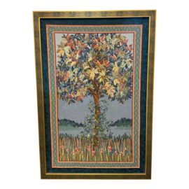 Bruges Flanders Tapestry 'Tree of Life' With Certificate, Framed