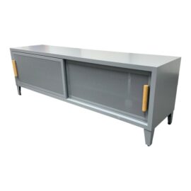 Tolix for Design Within Reach Hi-Fi Media Cabinet, Gray. Original Price: $3,300