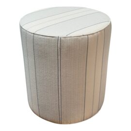 NEW Lee Industries Sunbrella Drum Ottoman. Original Price: $1,600