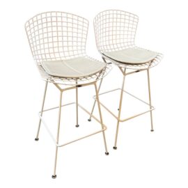Harry Bertoia for Knoll Bar Stools, Pair. Original Price: $4,830
