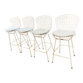 Harry Bertoia for Knoll Bar Stools, Set of Four. Original Price: $9,660