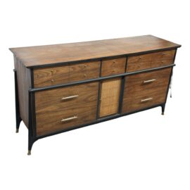 Kent Coffey Brand Attributed Cane Door Credenza