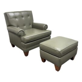 Orca Furniture Leather Chair + Ottoman