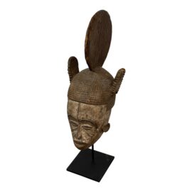 Antique Afrian Kifwebe Mask + Stand