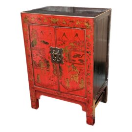 Vintage Chinese Red Lacquered Chest