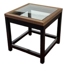 Pier One Glass Top End Table