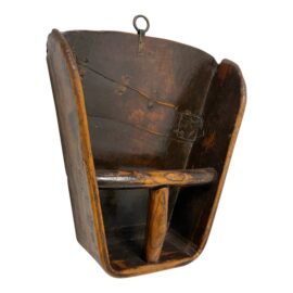 Antique Primitive Wooden Grain Rice Scoop