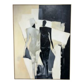 Contemporary Minimalist Reproduction Artwork, Framed + Oversized. Original Price: $2,925