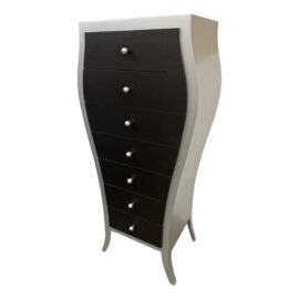 Contemporary Metal Lingerie Chest of Drawers