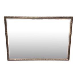 Over the Mantle Wall Mirror With Gold Frame