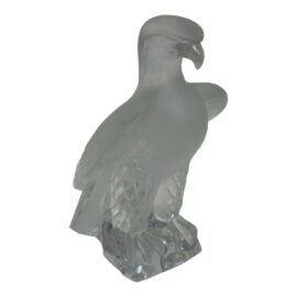 Circa 1975 Lalique Liberty Eagle Sculpture, Broken Wing