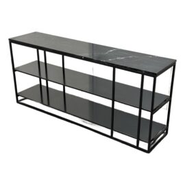Mermelada Estudio for CB2 Caged Black Marble Media Console. Original Price: $1,000