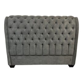 NEW Queen Size California Sofa Custom Chesterfield Microfiber Headboard. Original Price: $1,700