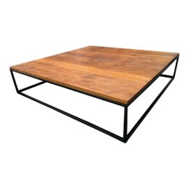 Custom Design Wooden Top Coffee Table