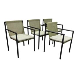 NEW Michael Anastassiades for Roda Plein Air 59 Armchairs, Set of Four. Original Price: $8,844