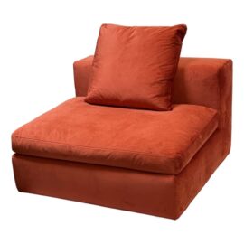 NEW Cappellini Cuba Armless Red Slipcovered Chair + Pillow. Original Price: $6,464