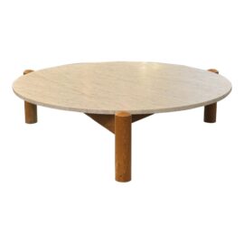 Charlotte Perriand for Cassina Marble Coffee Table À Plateau Interchangeable. Original Price: $5,600