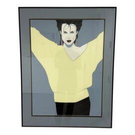 Circa 1980's Patrick Nagel "Commemorative 8" Framed Silkscreen