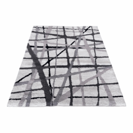 5ft3in × 7ft6in Allen + Roth Yotta Cream Indoor Abstract Area