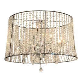 Eurofase Nayna Collection Eight-Light Chrome Large Pendant.  Original Price: $800