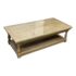Wisteria French Country Oak Coffee Table + Glass