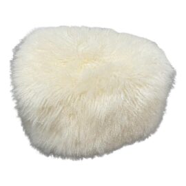 Ross Cassidy for CB2 Bozzi Mongolian Sheepskin Ottoman. Original Price: $1,000